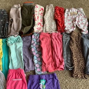 6-12 month girls pants over 20 pieces